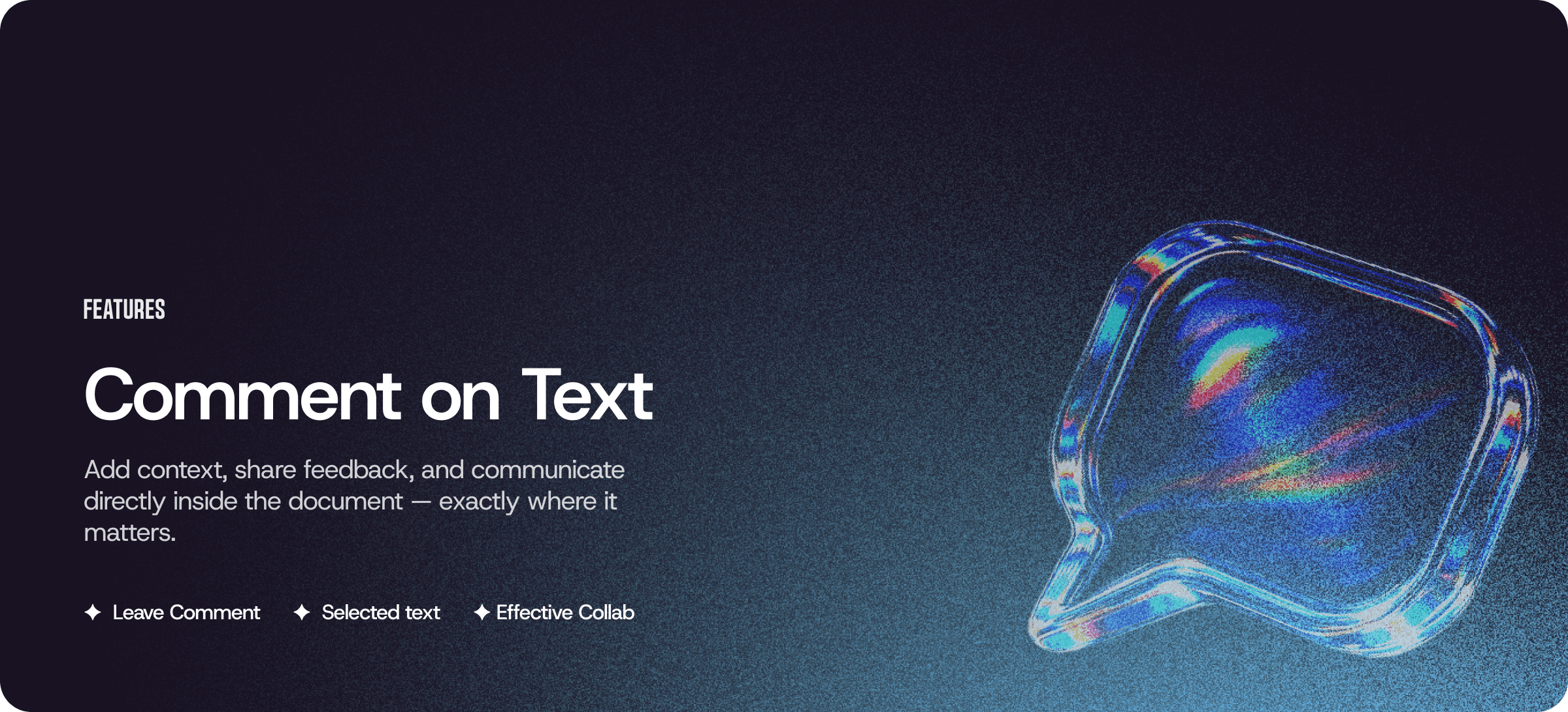 Comment on Text: Collaborate Directly Inside Your Document